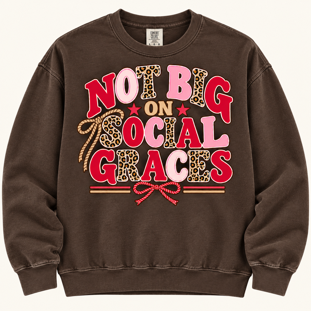 Not Big on Social Graces Red
