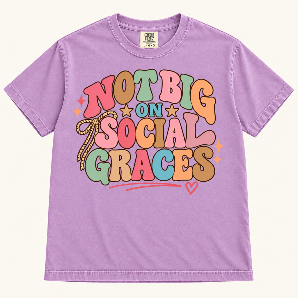 Not Big on Social Graces - Pastel