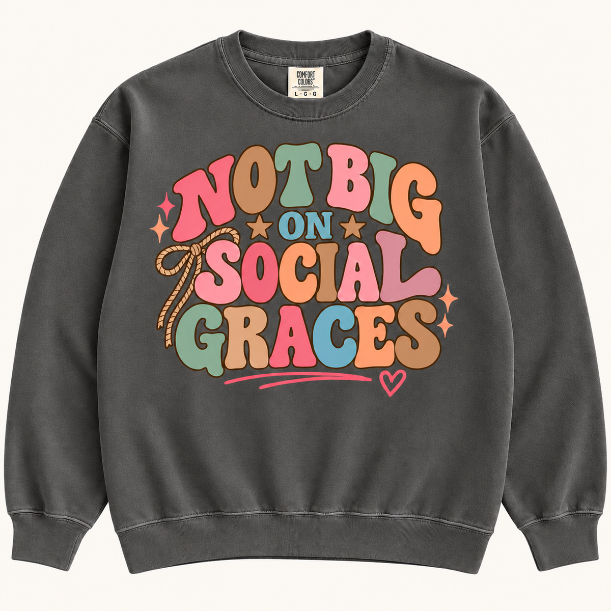 Not Big on Social Graces - Pastel