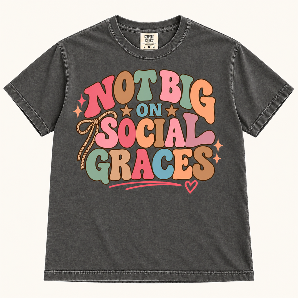 Not Big on Social Graces - Pastel