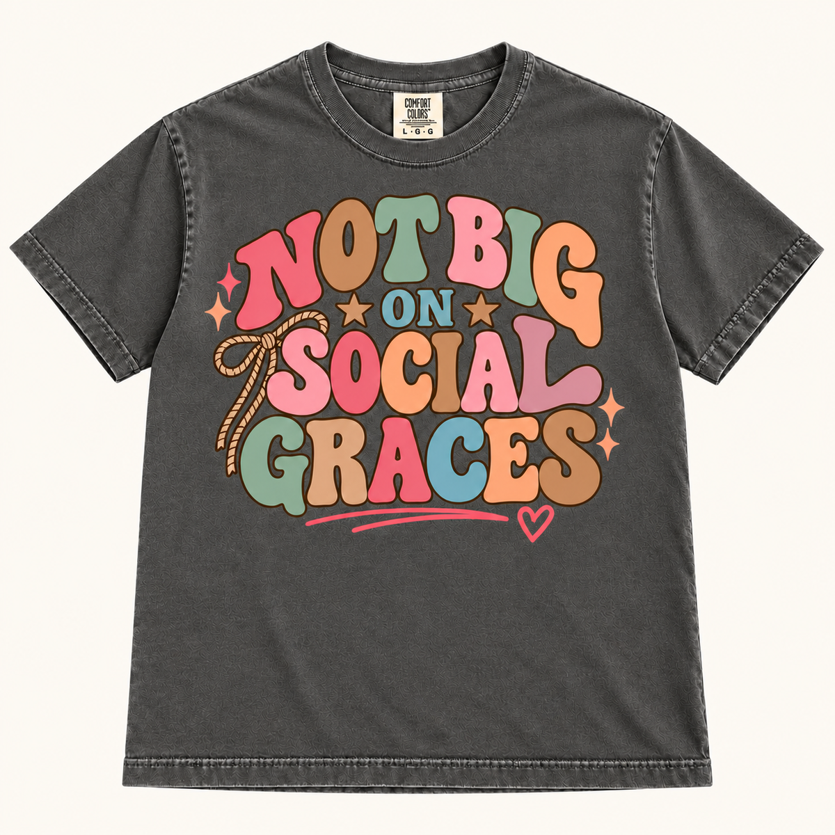 Not Big on Social Graces - Pastel