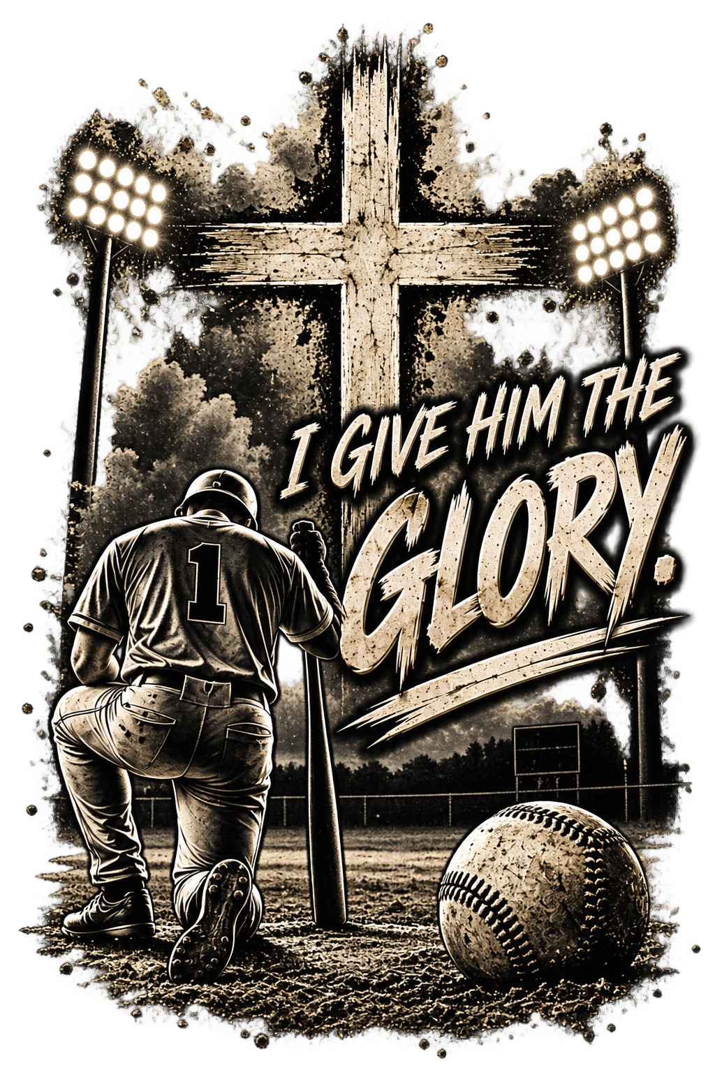 I Give Him the Glory design