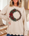 Evergreen and Thorn Wreath design