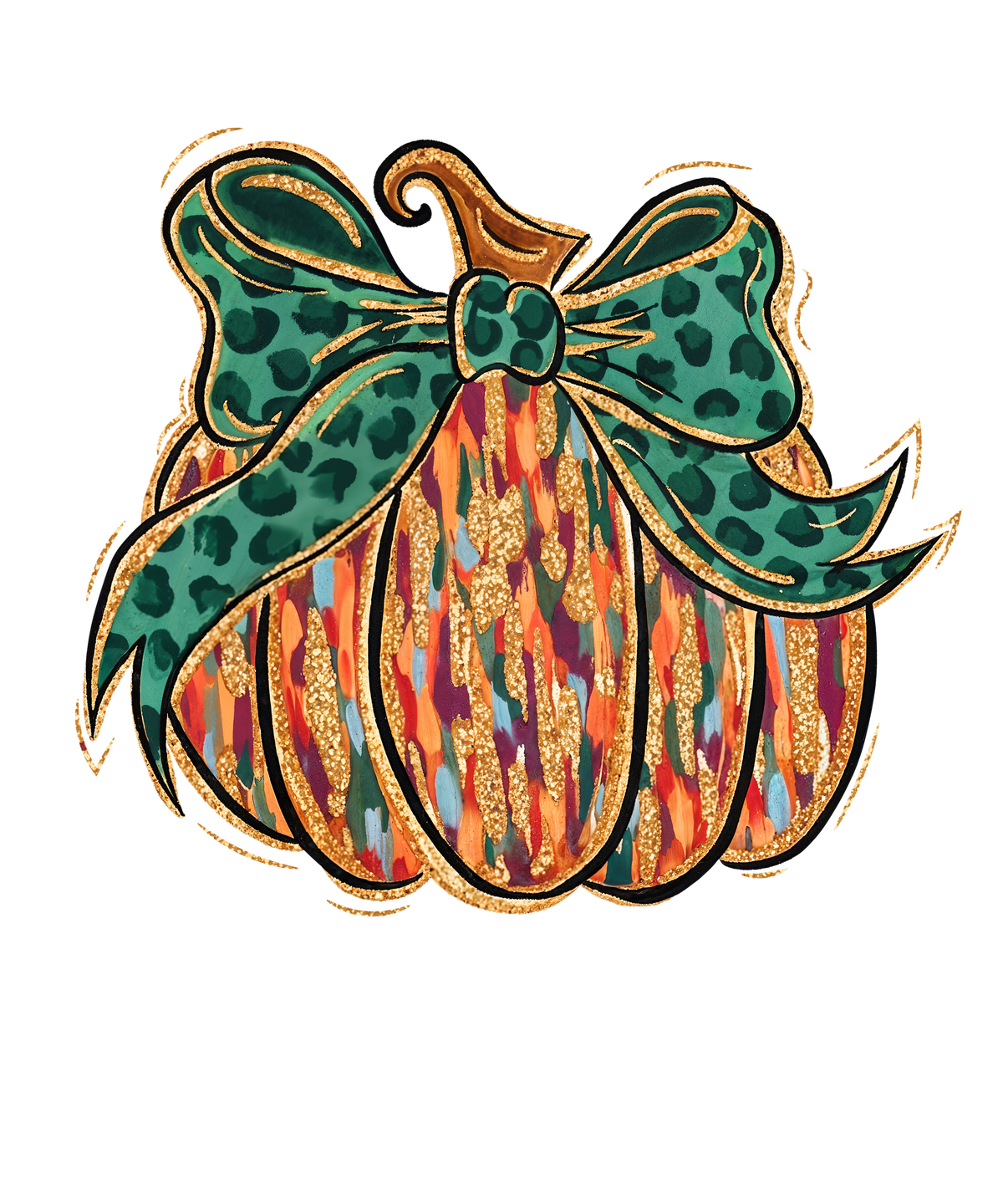 Glitter Pumpkin design