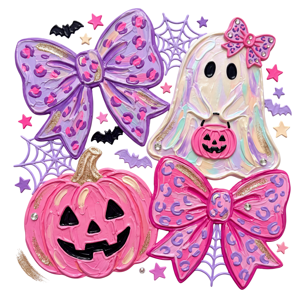 Purple and Pink Jack-o-Lantern design
